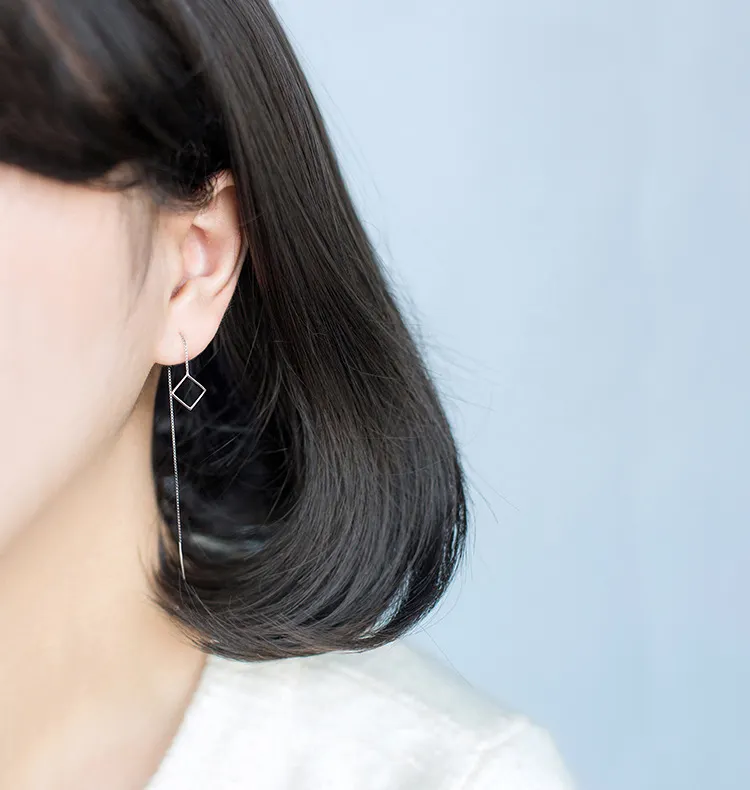 Stainless Steel Young Girls Fine Jewelry Korean Model Selling Earrings