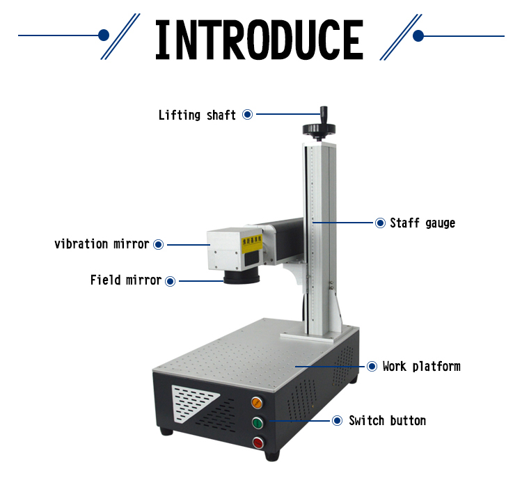 20w 30w portable mini fiber laser marking machine for metal