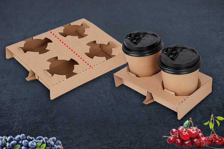 Disposable Custom Take Away Craft Coffee Paper Cup Sleeve /Holder