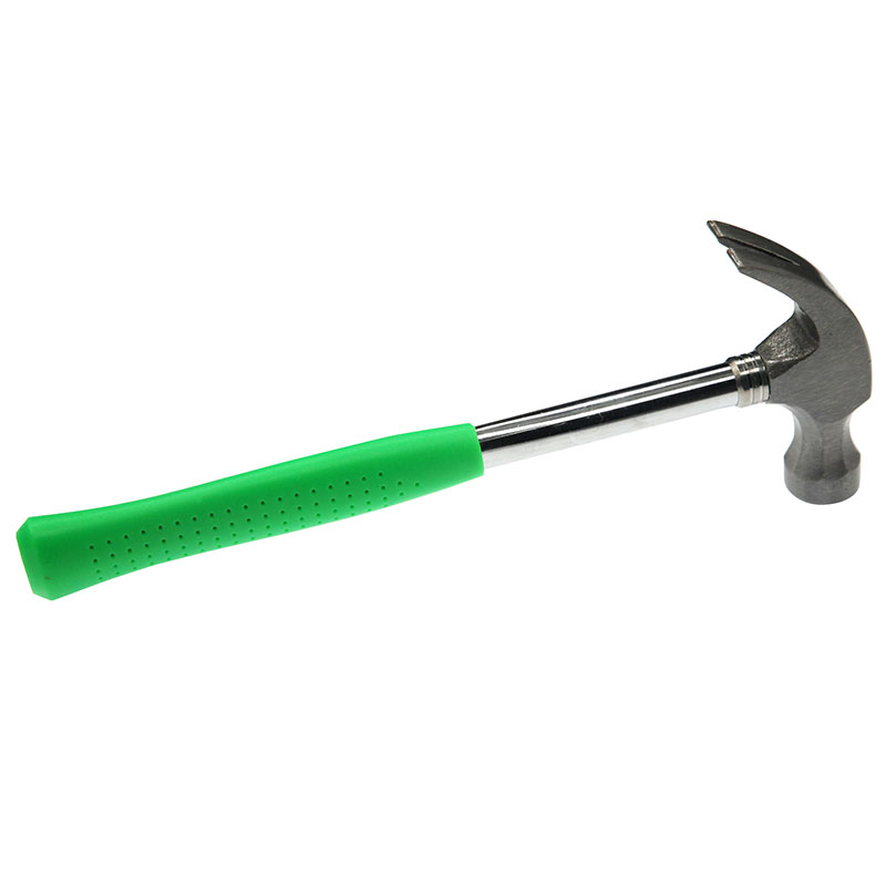 Best Selling Worldwide Green Steel Pipe Handle Claw Hammer