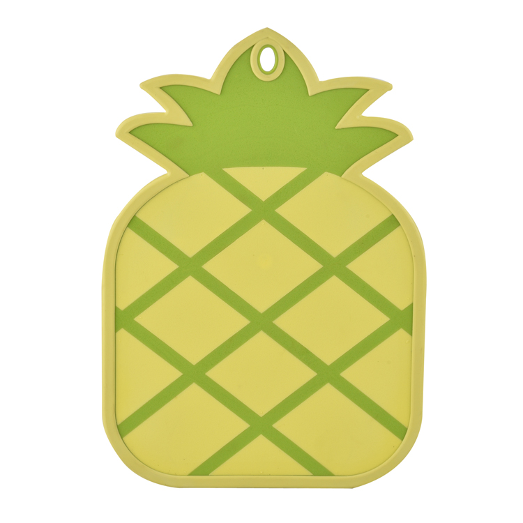 Custom Thin Pineapple Shape Plastic Household Kitchen Chopping Cutting Board