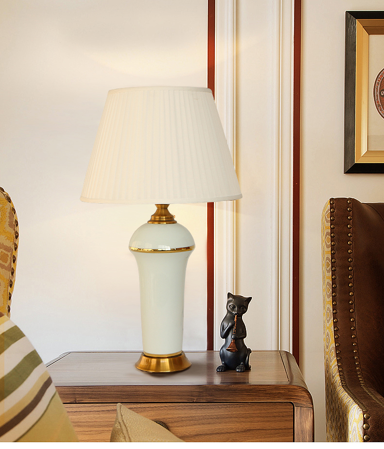 porcelain table lamps for home decoration  high grade glazed ceramic table light for bedroom  and living room from Jingdezhen