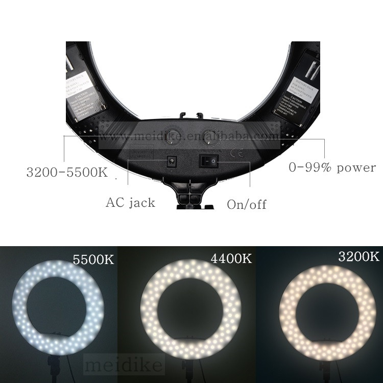 Yidoblo Aro de lus 192pcs led small ring light 3200-5500K 12 inches ringlight FS-390 for tikto youtube live streaming