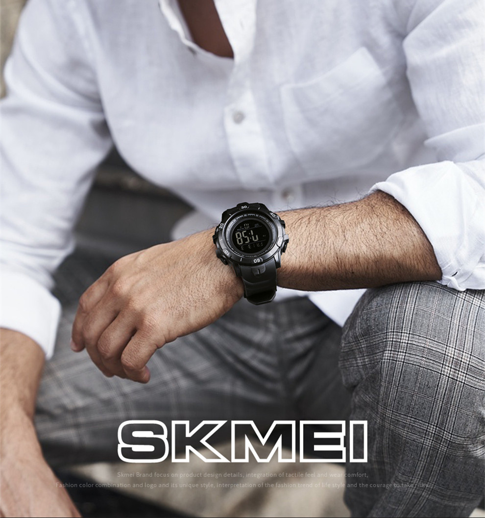 new arrivals SKMEI 1475 dual time outdoor sports digital watches men wrist