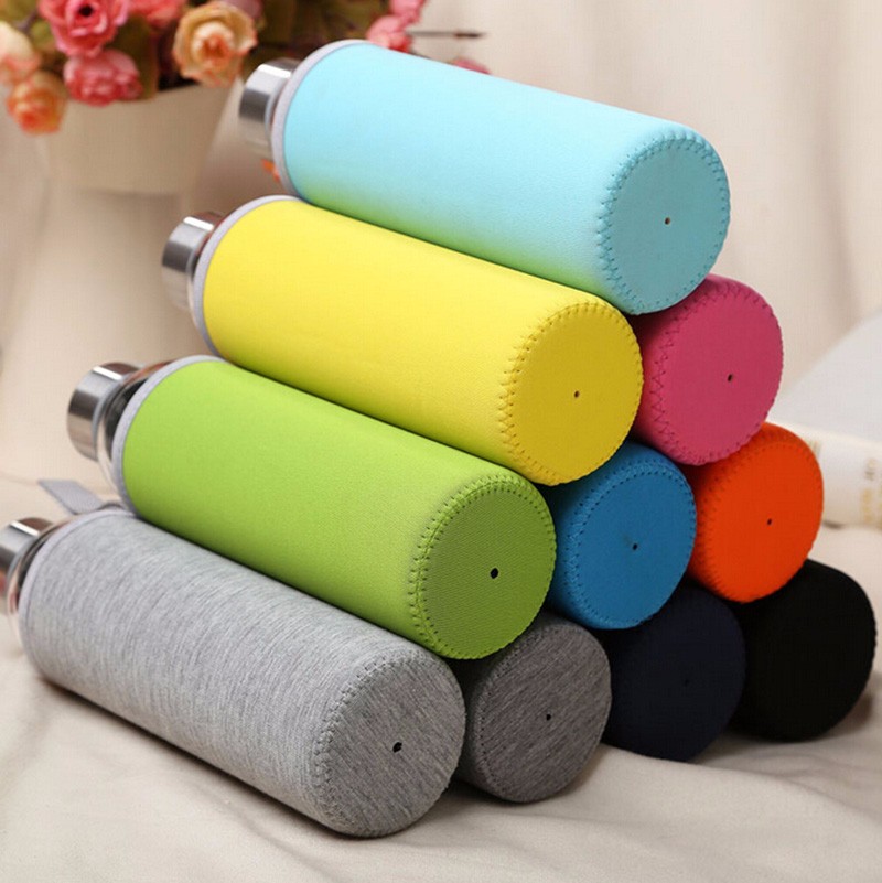 18 Oz Glass Water Bottle with Sleeve