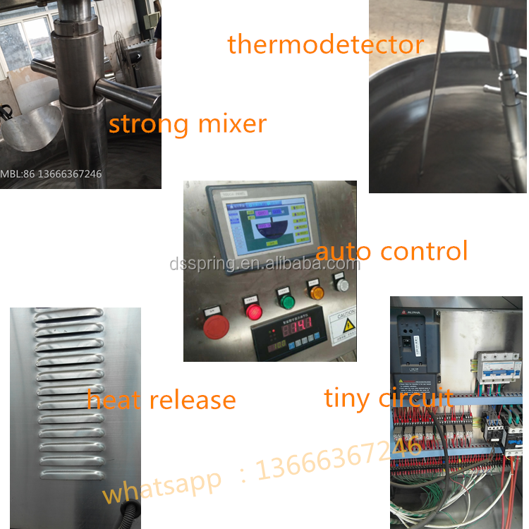 industry large electric caramel cooking mixer machine 50 liters 250l steam jacketed kettle 400l 500l 600l double jacketed kettle