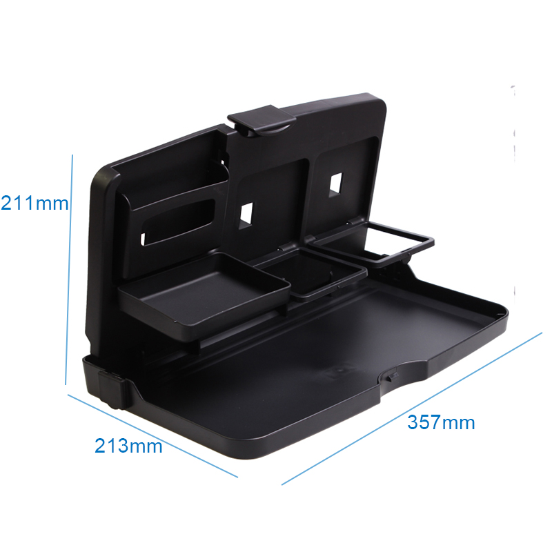 Phone drink food holder multi-functional folding seatback Car food tray