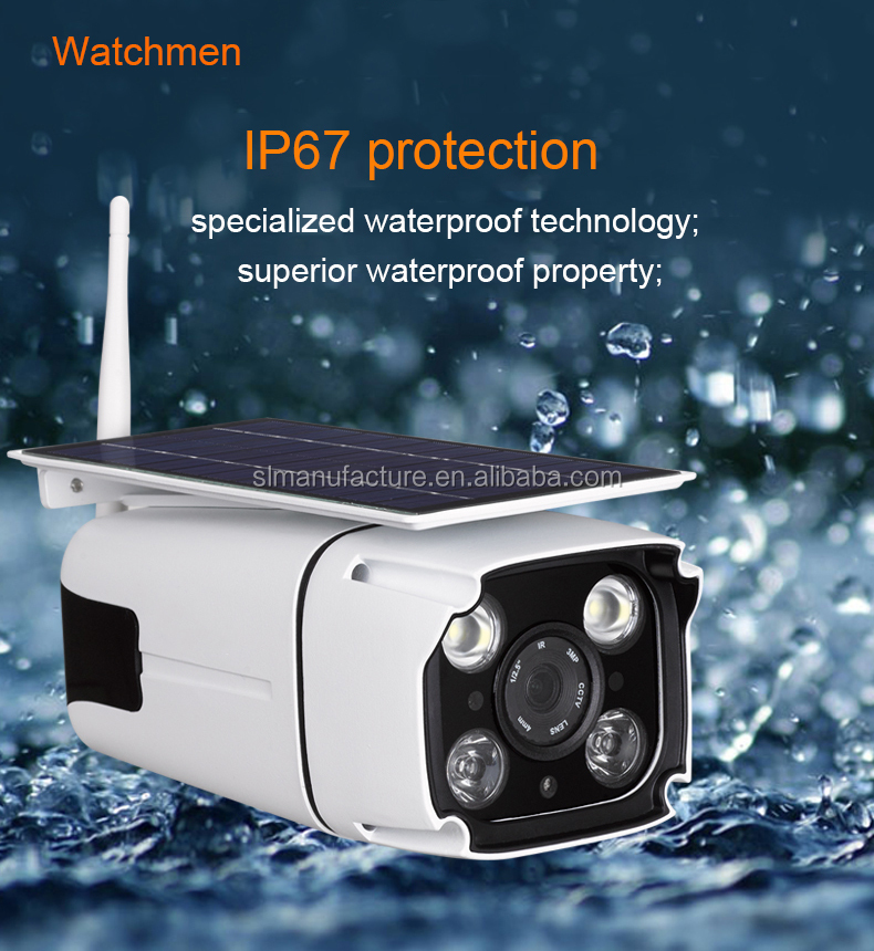 Latest New Solar powered camera wireless outdoor security cctv Solar outdoor induction IP camera