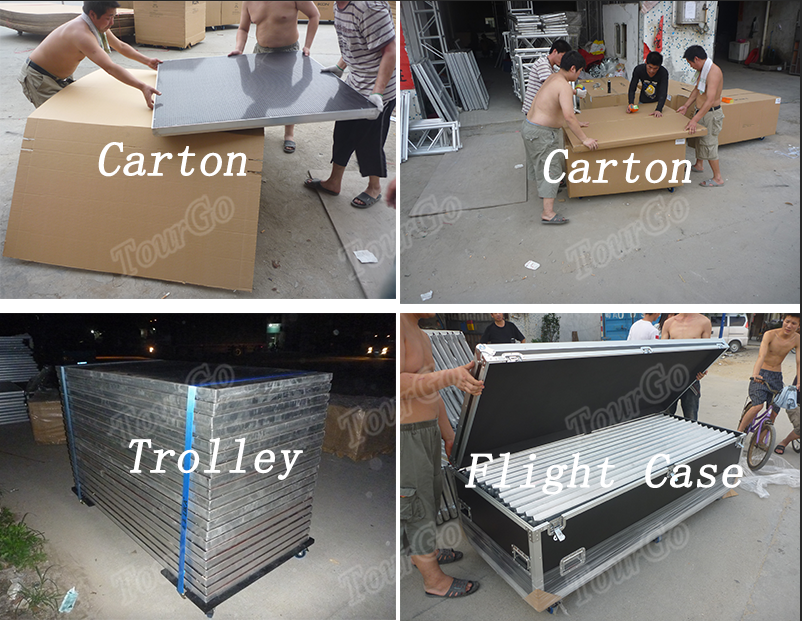 Show Equipment Indoor Outdoor Adjustable Aluminum Mobile Concert Event Roof Truss Staging Platform Portable Stage for Sale