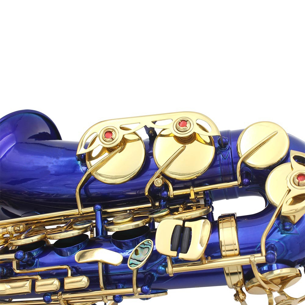 High quality blue color alto saxophone