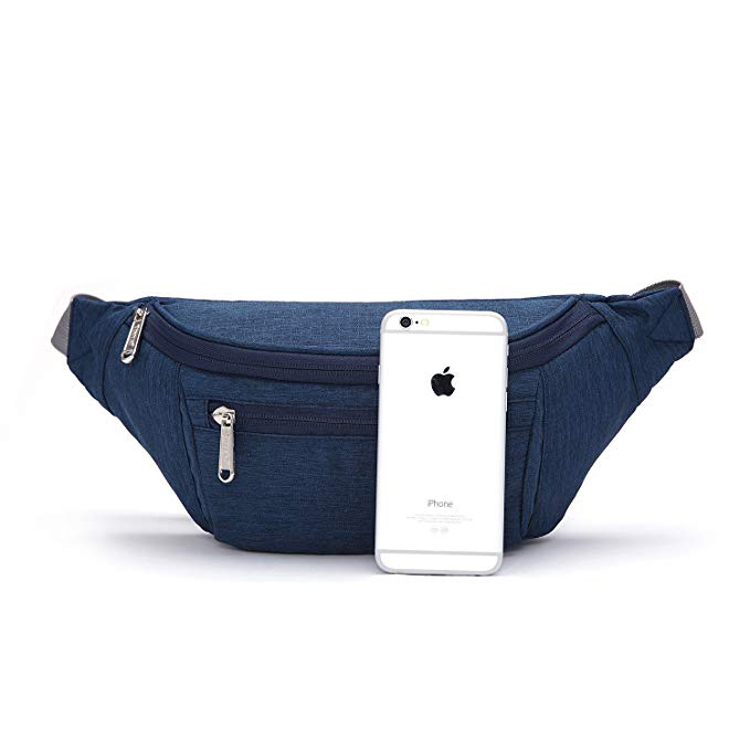 Marsupio da viaggio in vita da jogging sul petto, leggero, alla moda e durevole