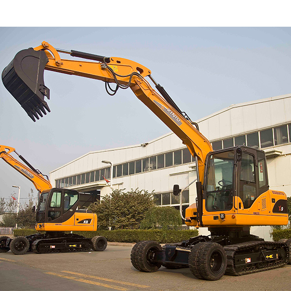 轮式履带挖掘机 x8 x9 两栖挖掘机专利挖掘机