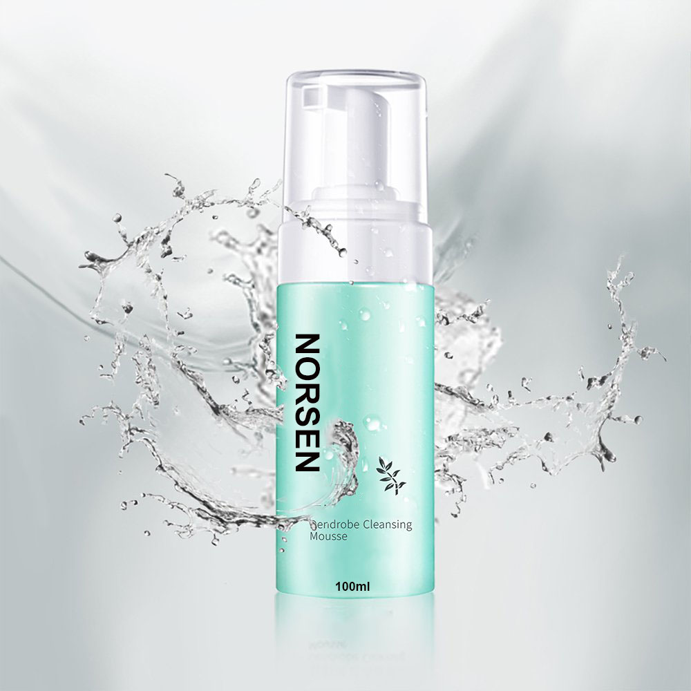 High Quality Private Label Deep Cleansing Moisturizing Dendrobe Cleansing Mousse Plastic Bottle 100ml Adults Face Female 3 Years
