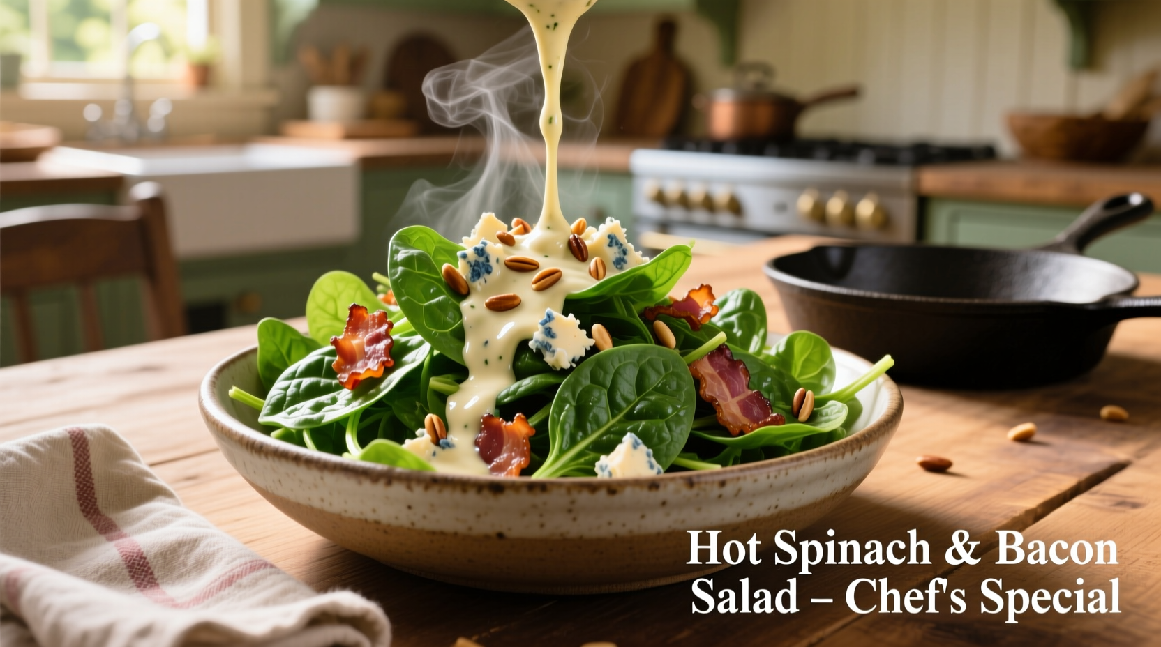 Hot Spinach Salad Bacon Dressing Recipe & Pro Tips