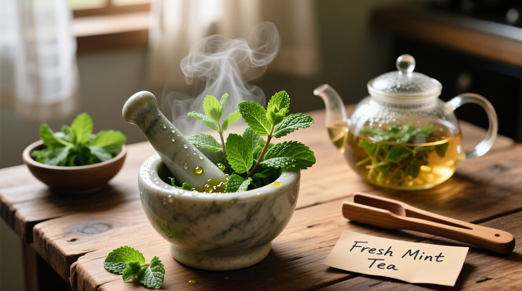 how do you make mint tea with fresh mint