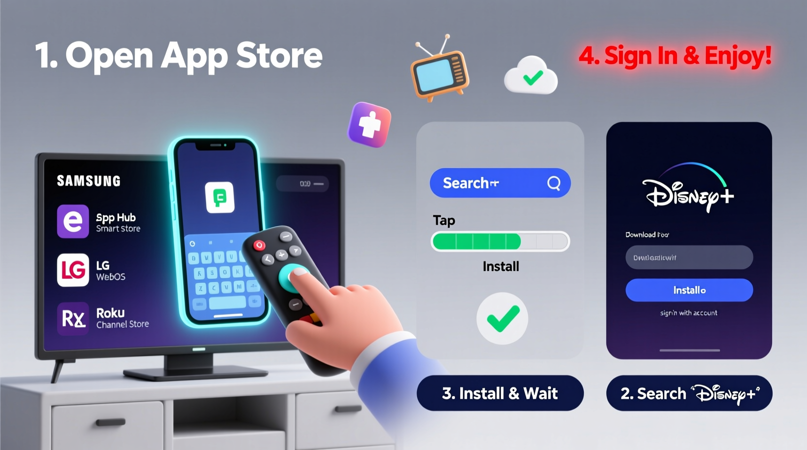 a step by step guide to installing disney plus on any tv quickly and easily