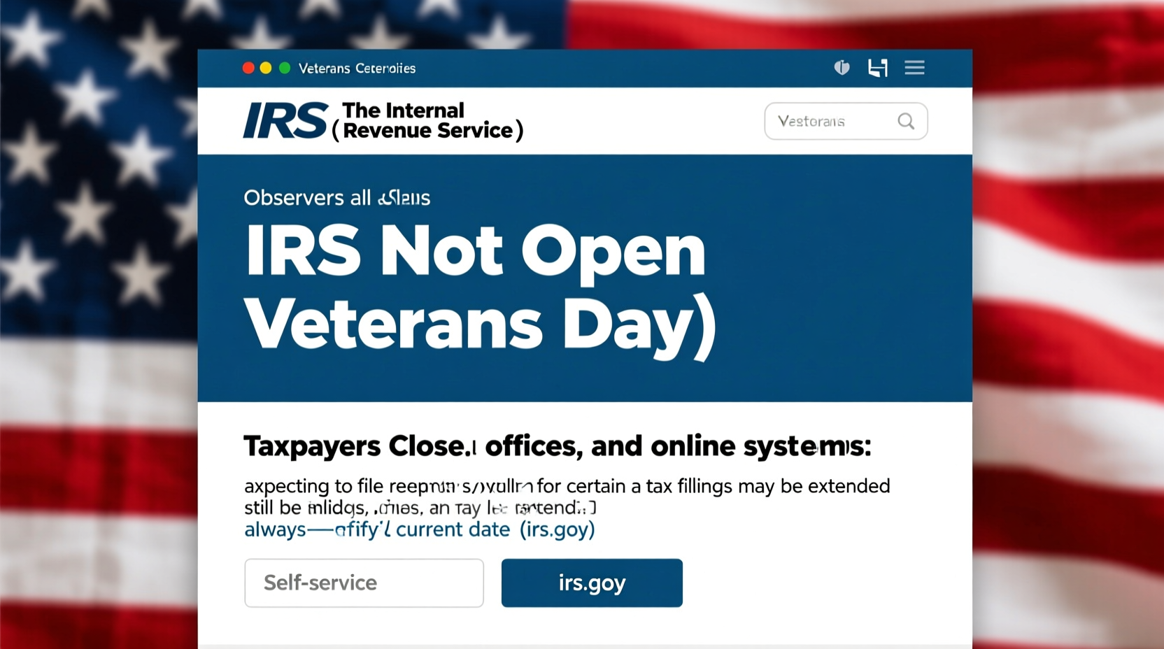 is the irs open on veterans day