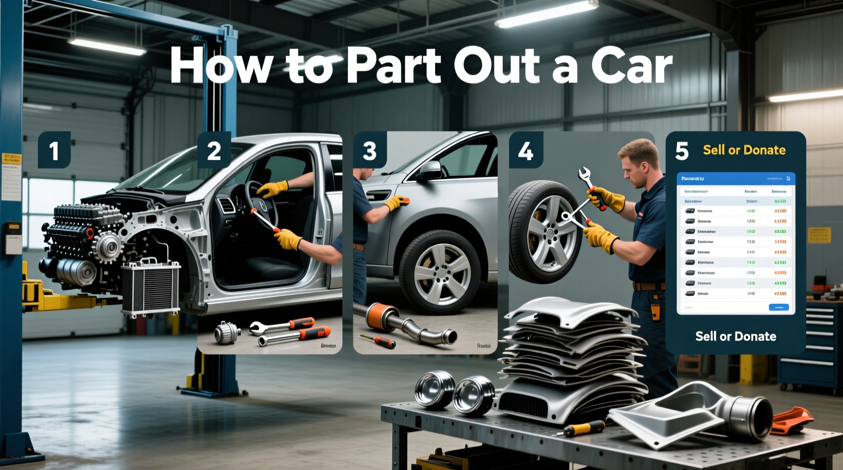 how do you part out a car