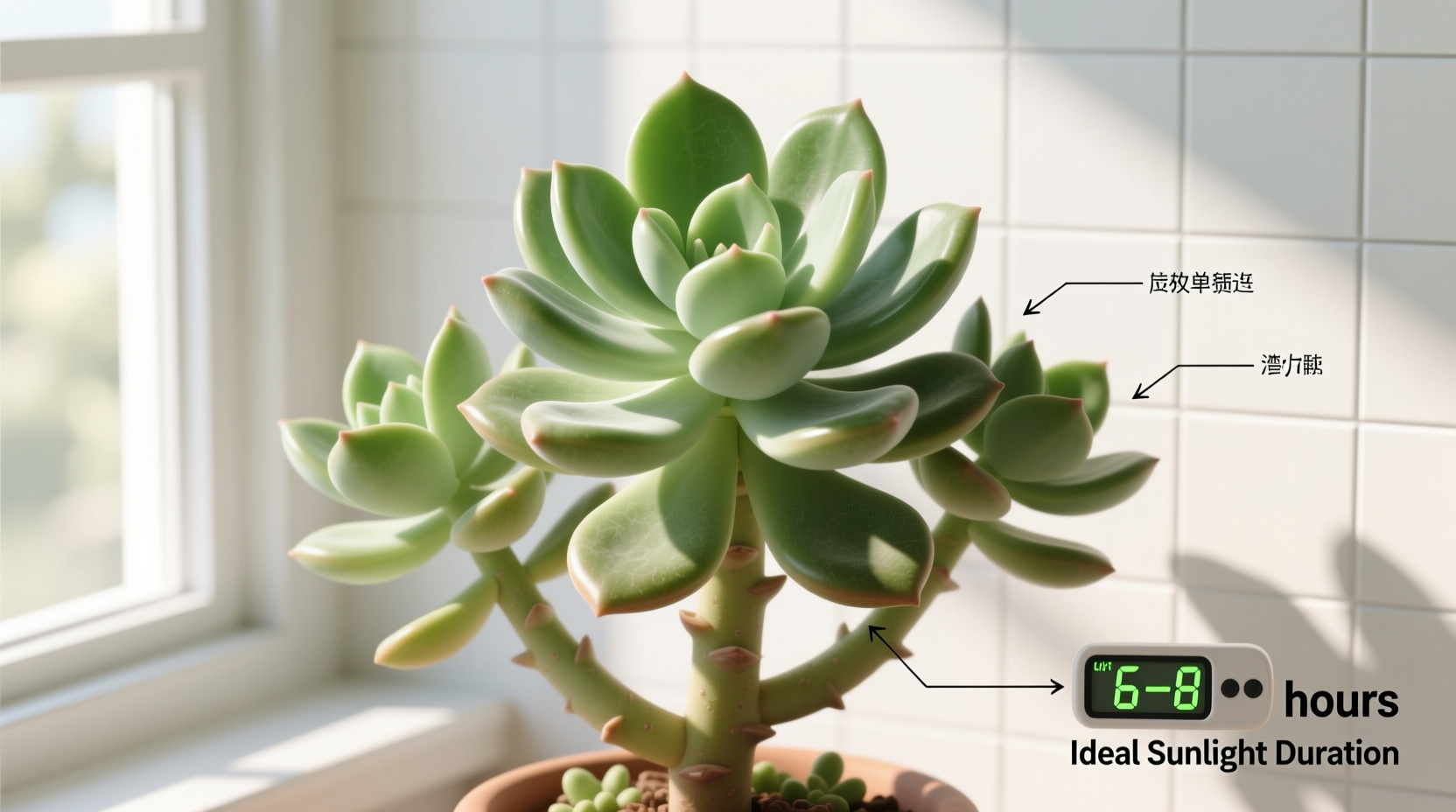 how much sunlight do jade plants need