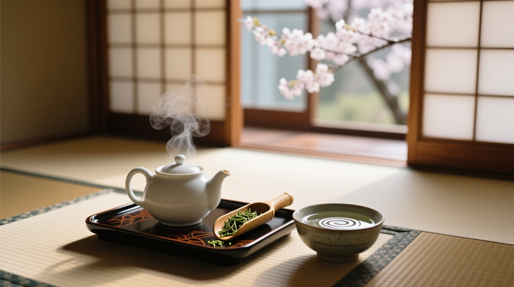 let water for green or white tea cool before pouring