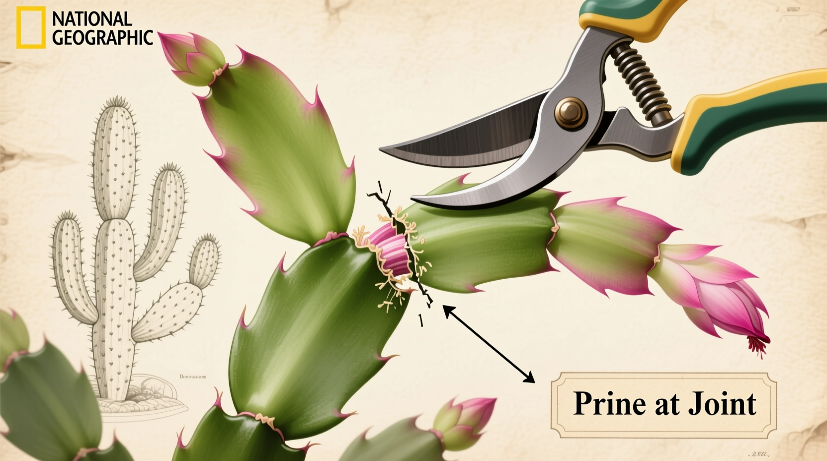How to Cut Back a Christmas Cactus for More Blooms