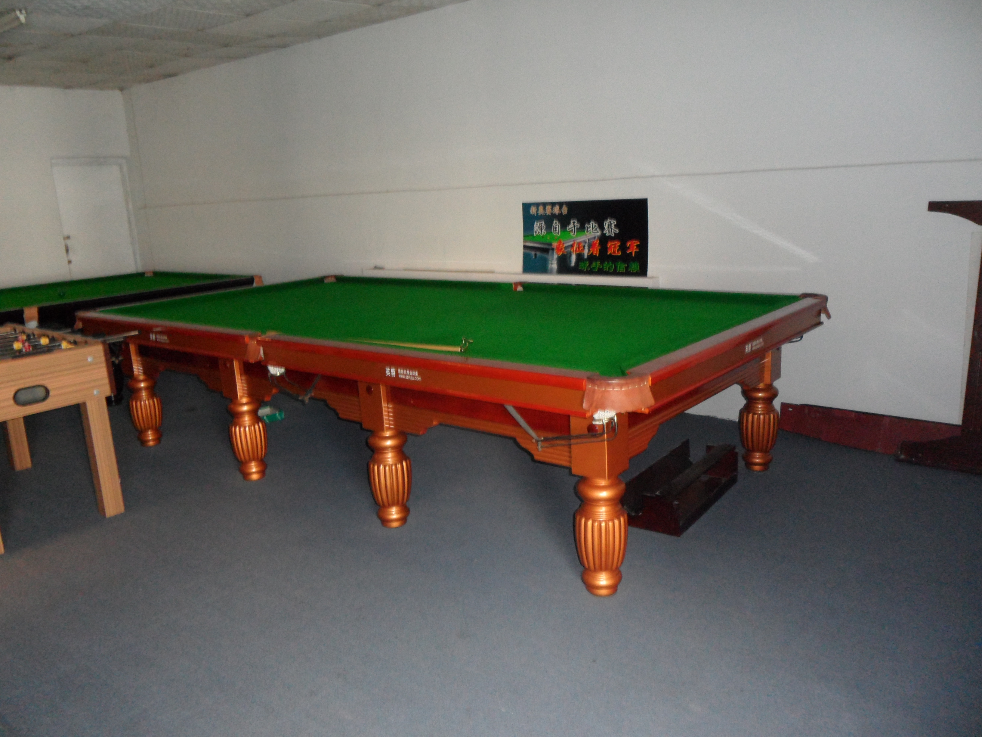 12ft国际标准木垫45毫米板岩实木k55 k66橡胶斯诺克桌出售 - buy k55