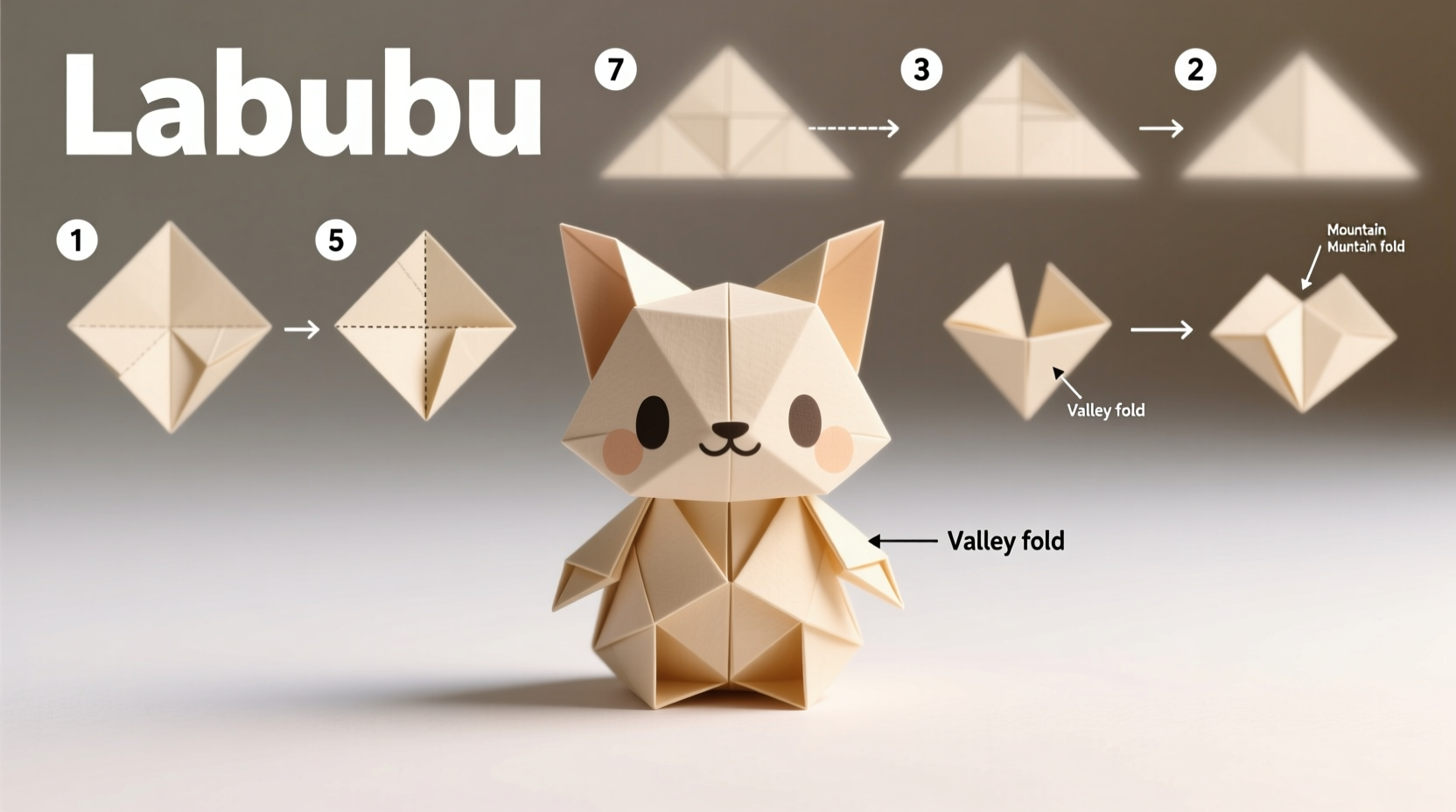 how do you make a labubu with paper