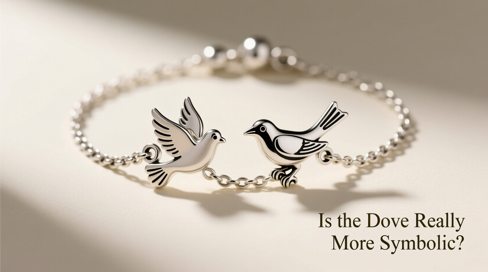 6 Doves and heart charms antique silver tone B49 - UK