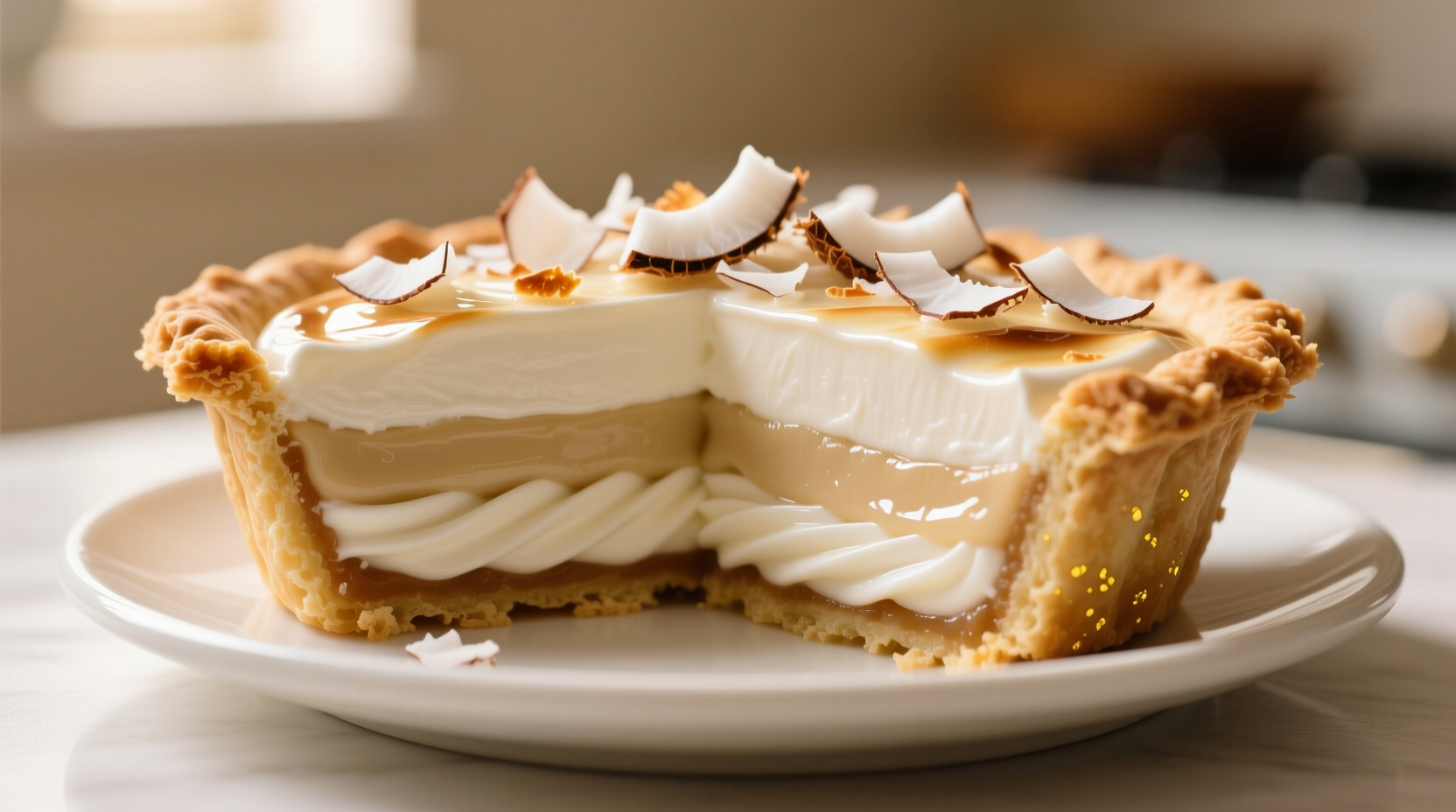 triple coconut cream pie