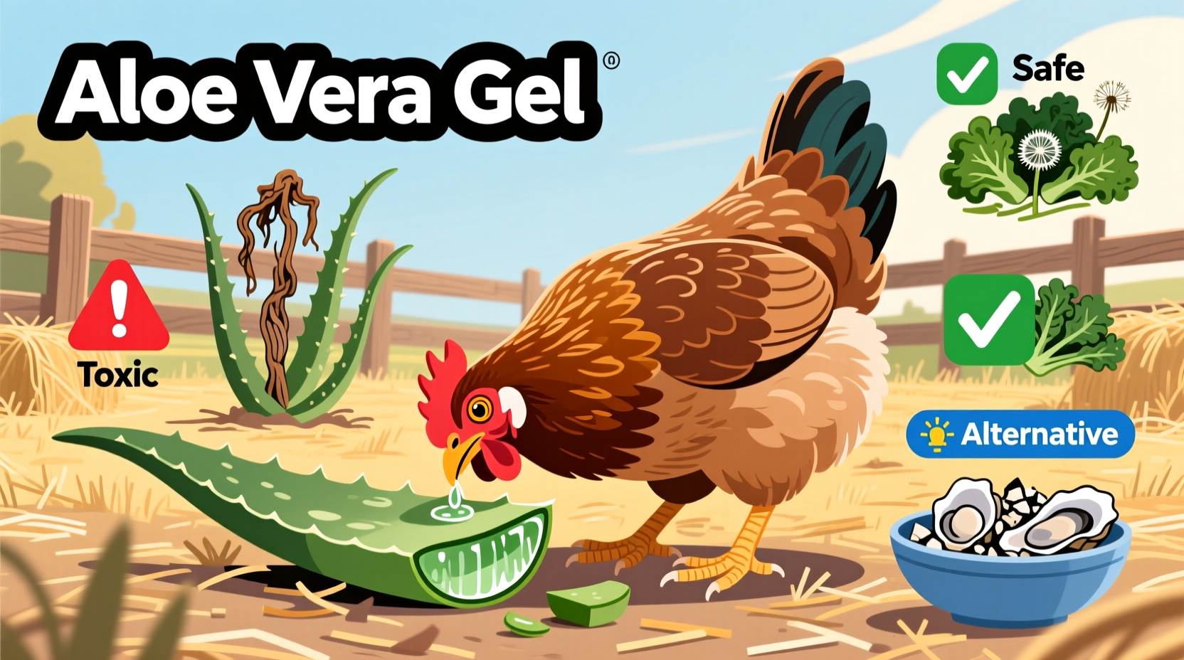 Can Chickens Eat Aloe Vera? Toxicity & Safe Alternatives