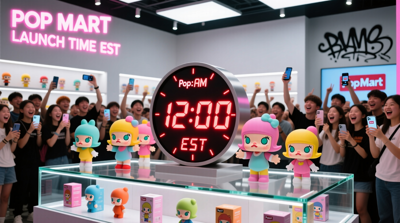 is popmart launch time est