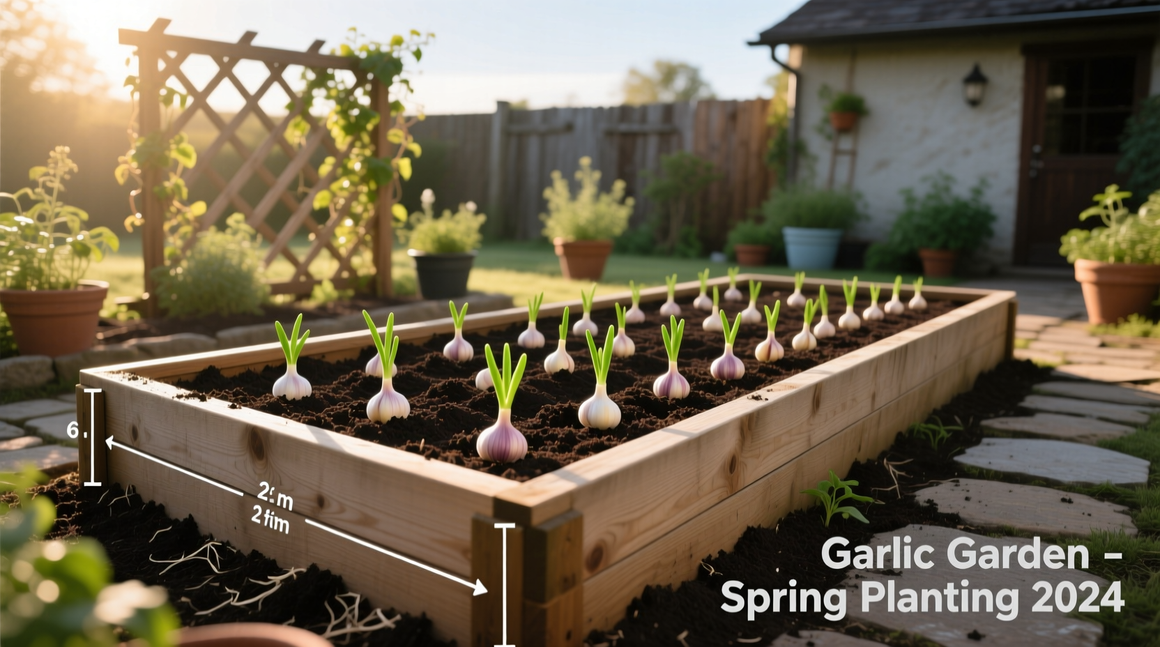 raised bed for garlic