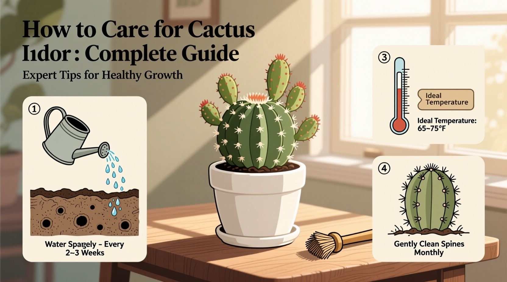 How to Care for Cactus Indoors: Complete Guide
