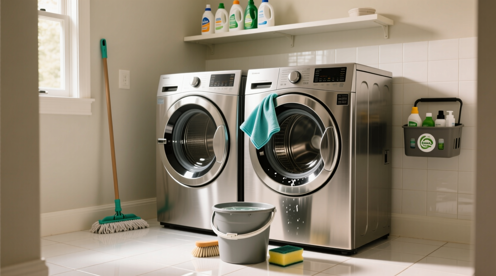 how to deep clean your laundry room