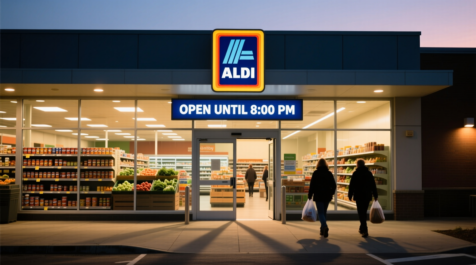 how late is aldis open on sunday