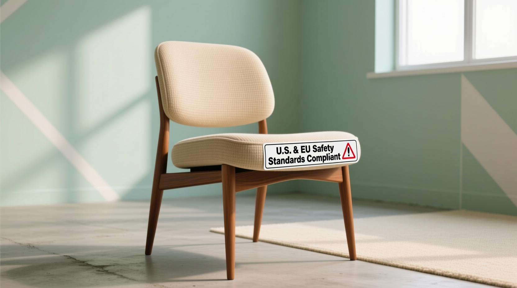 retro beige seat safety compliance