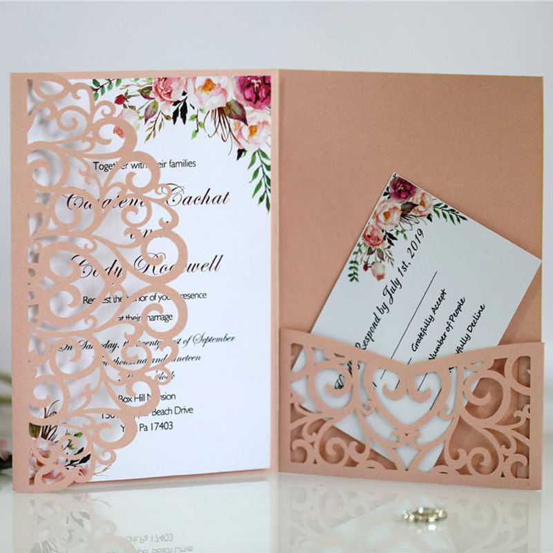 wedding invites with rsvp