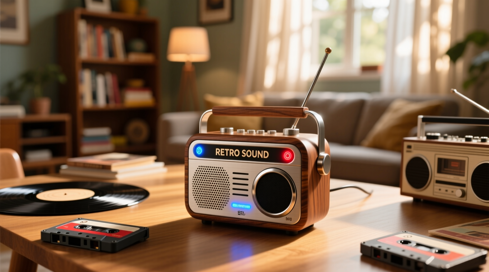 boombox mini retro bluetooth