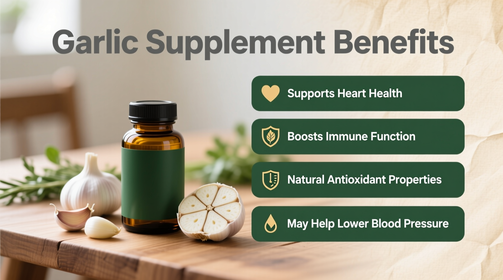 Garlic Supplement Benefits: Science-Backed Health Effects