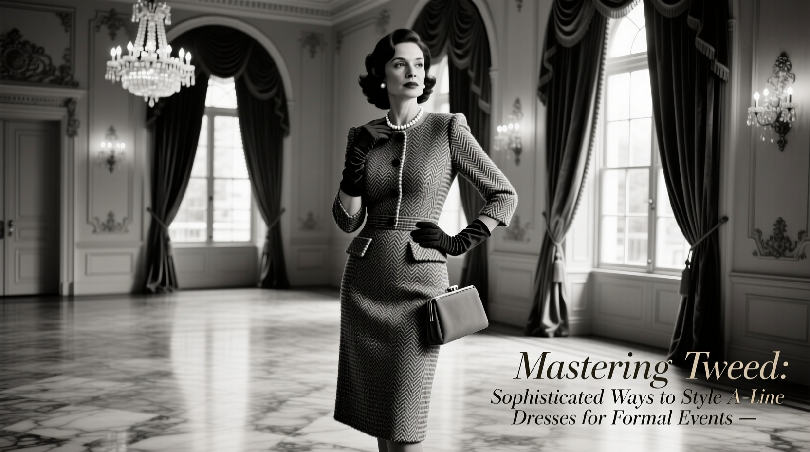 mastering tweed a line dresses sophisticated ways to style them for formal events