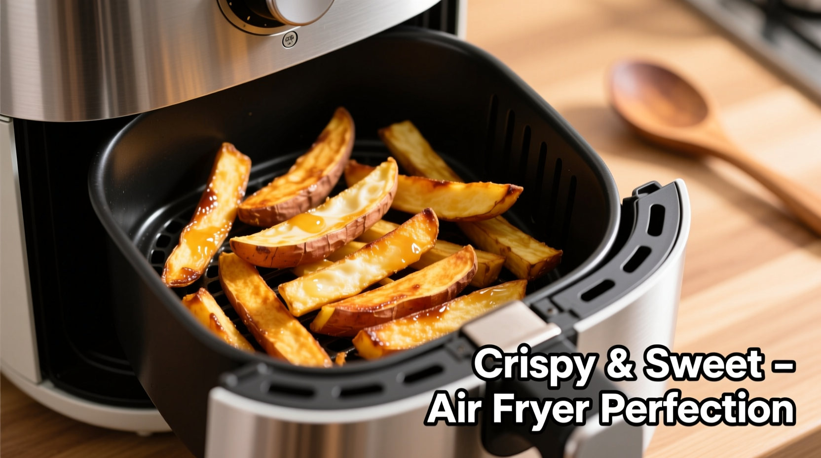 sweet potato fries in an air fryer