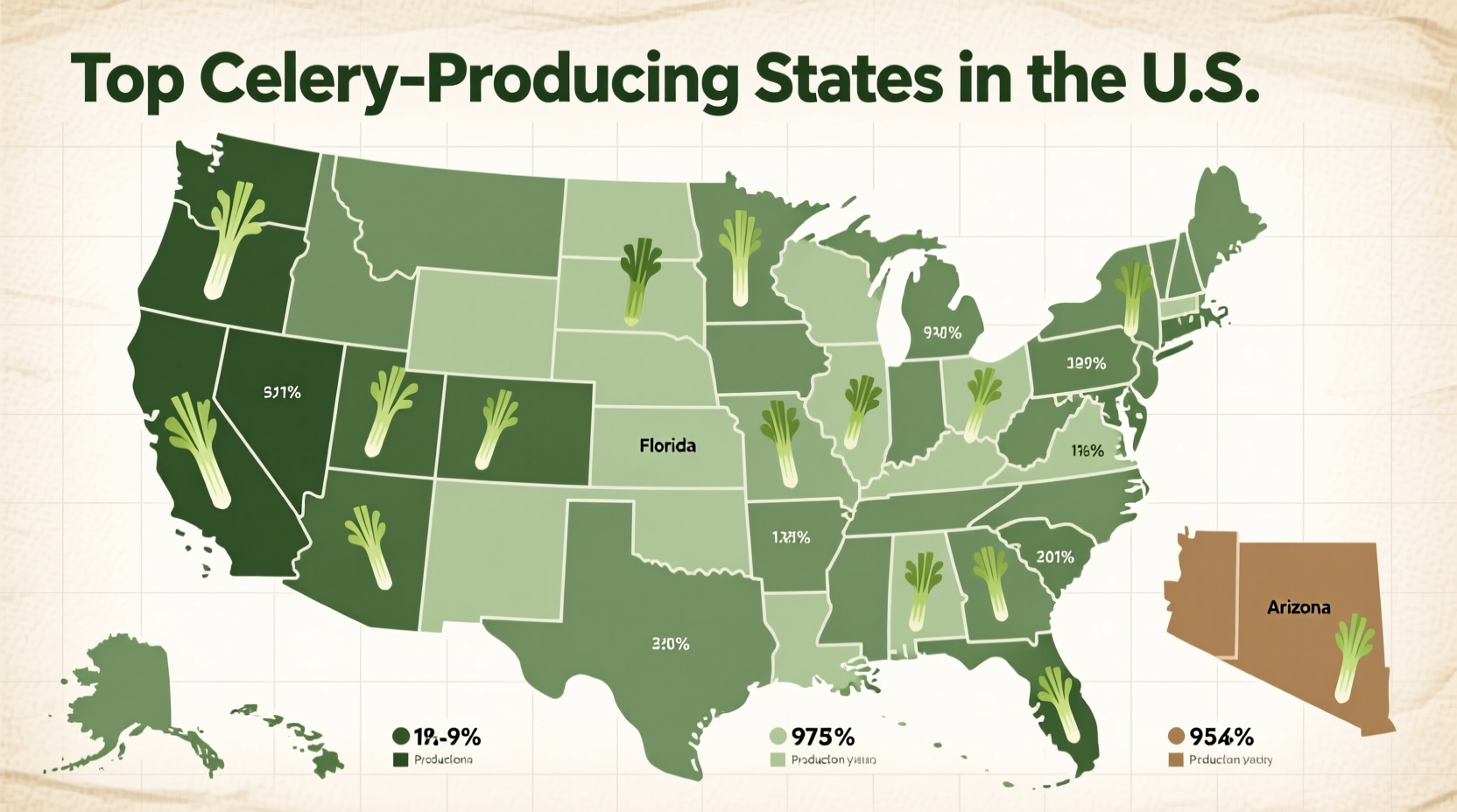 Where Is Celery Most Produced in the US: Top Growing Regions