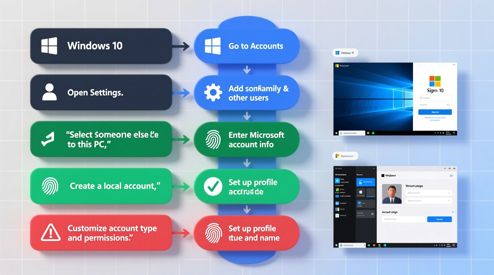step by step guide to creating and customizing new user accounts in windows 10