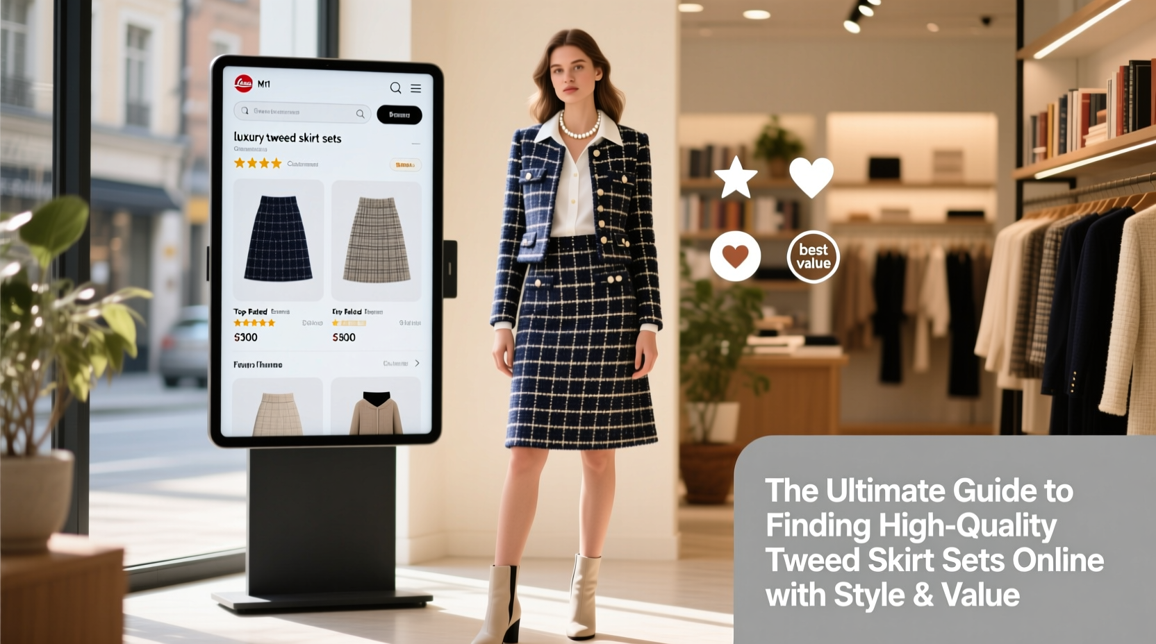 the ultimate guide to finding high quality tweed skirt sets online with style and value