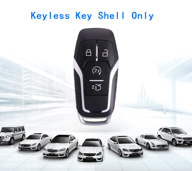 Fusion Explorer 4 Buttons Remote Key Shell for Ford Replacement Car Key Case FCCID  M3N-A2C31227300