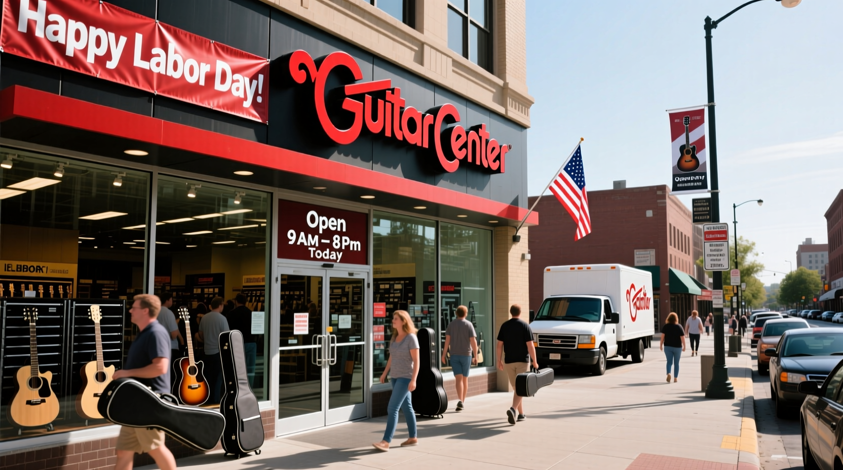 is guitar center open on labor day