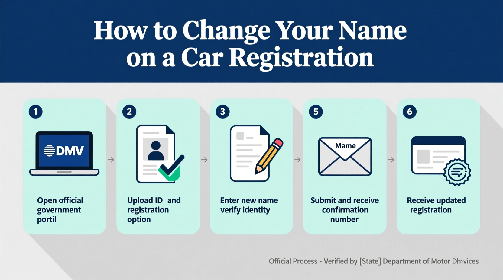 how do i change my name on my car registration