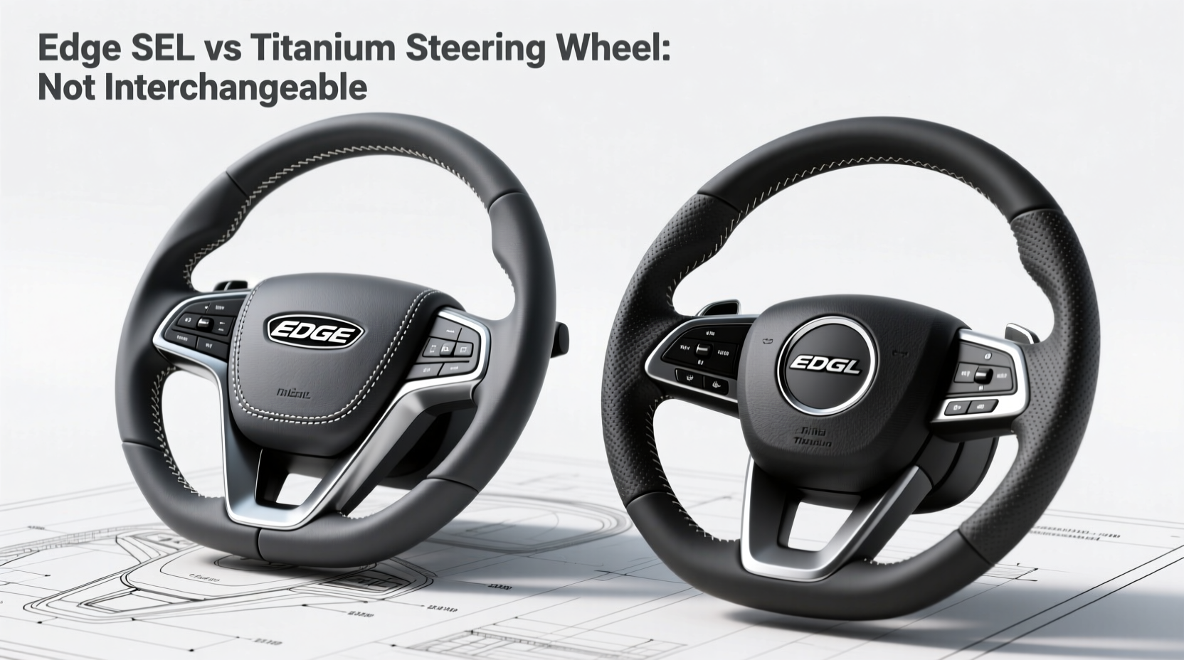 edge sel vs titanium steering wheel