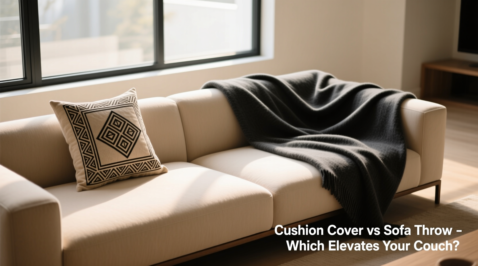 cushion cover vs sofa throw which one actually makes your couch look better and why