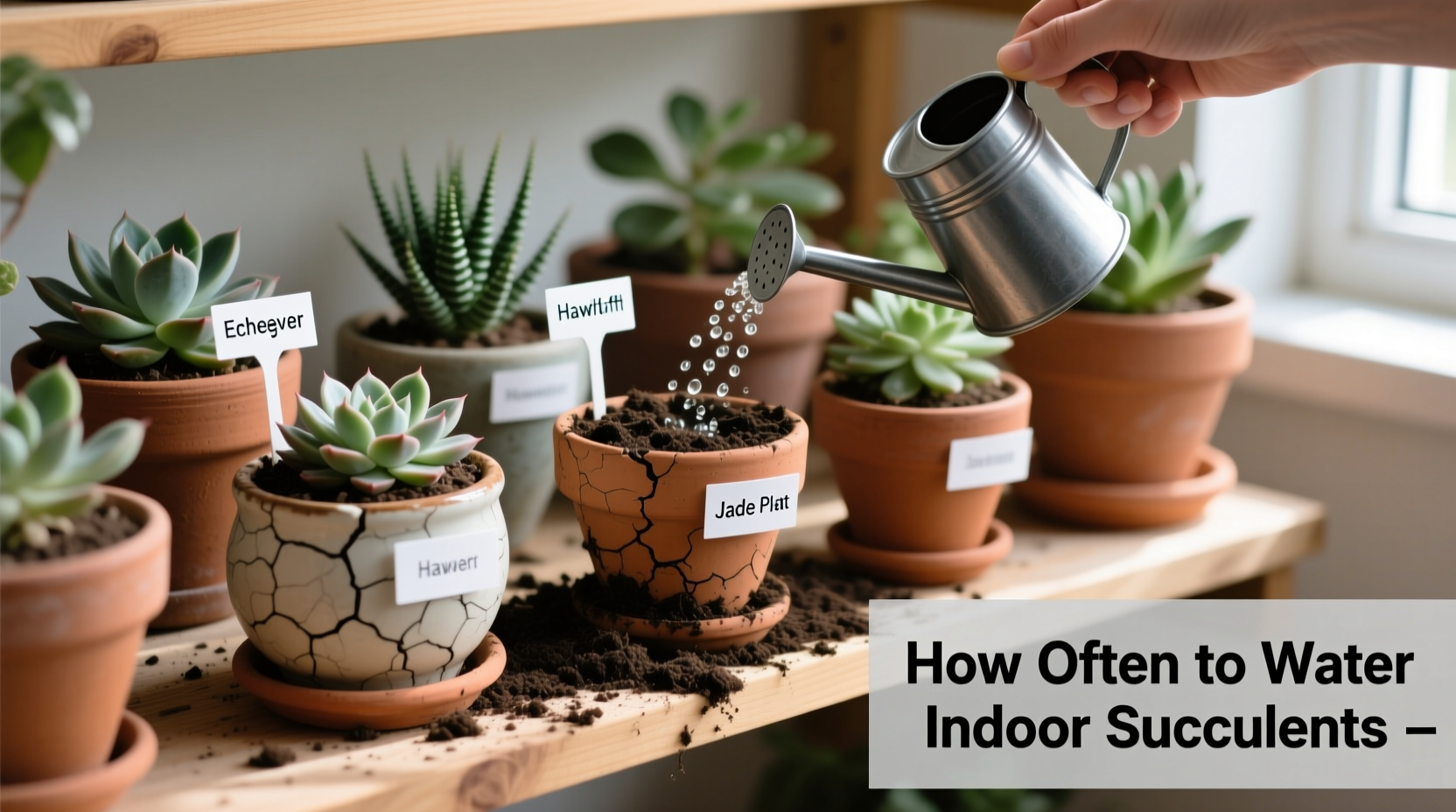 how often do you water succulents indoor